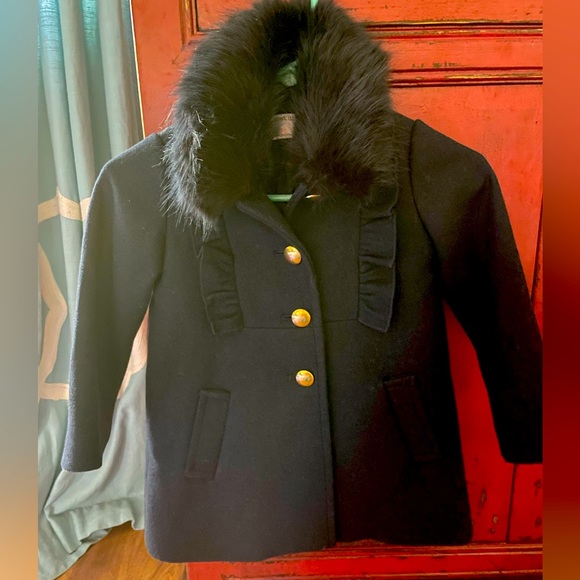 Crewcuts Other - Crewcuts fur lined dress coat 4/5